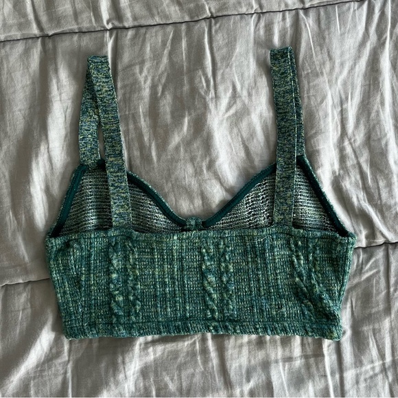 ZARA GREEN KNIT BRALETTE - Picture 4 of 4